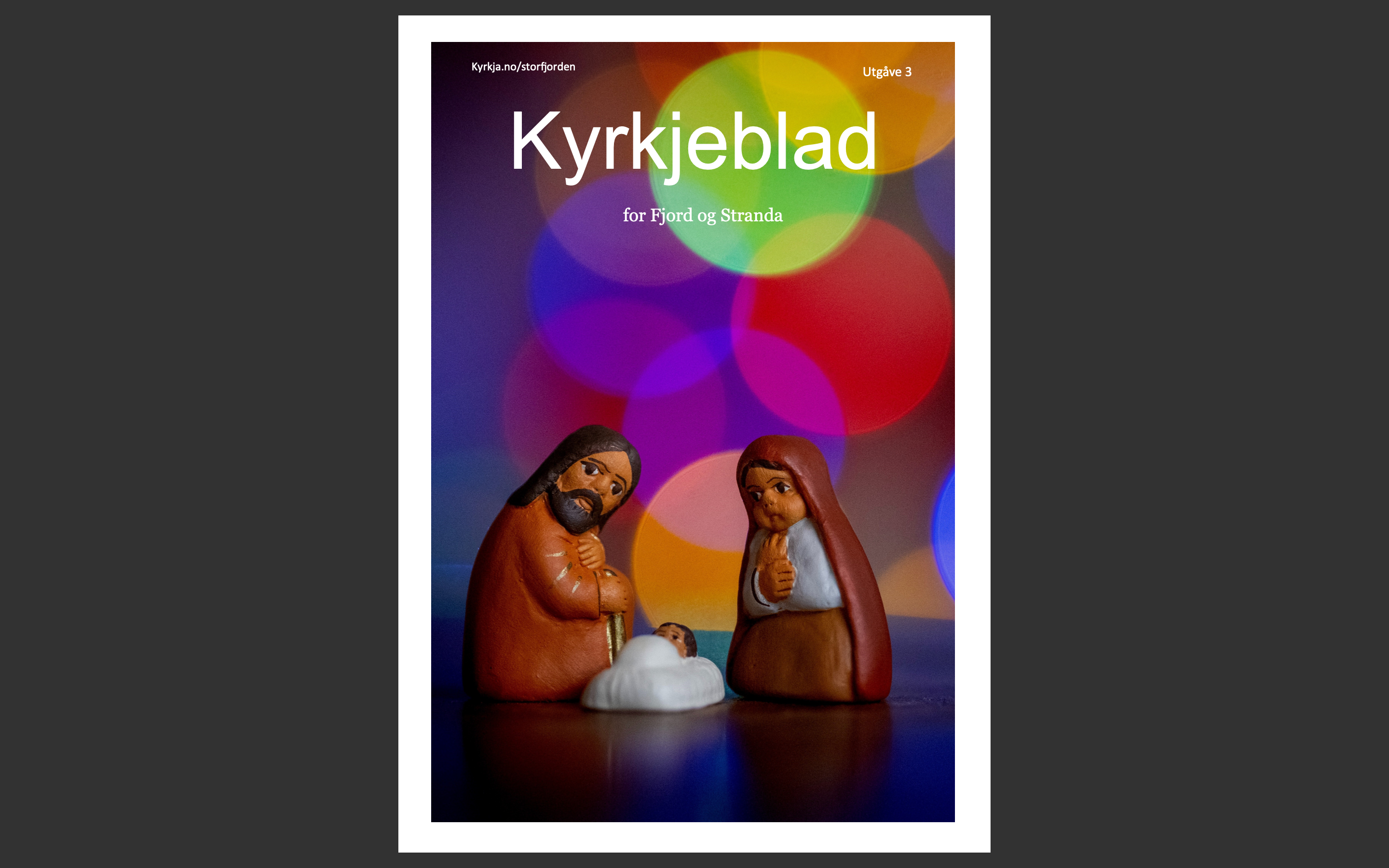 Framsidebilete; Josef, Maria og Jesusbarnet. Foto: Unsplash/Arni Svanur Danielson