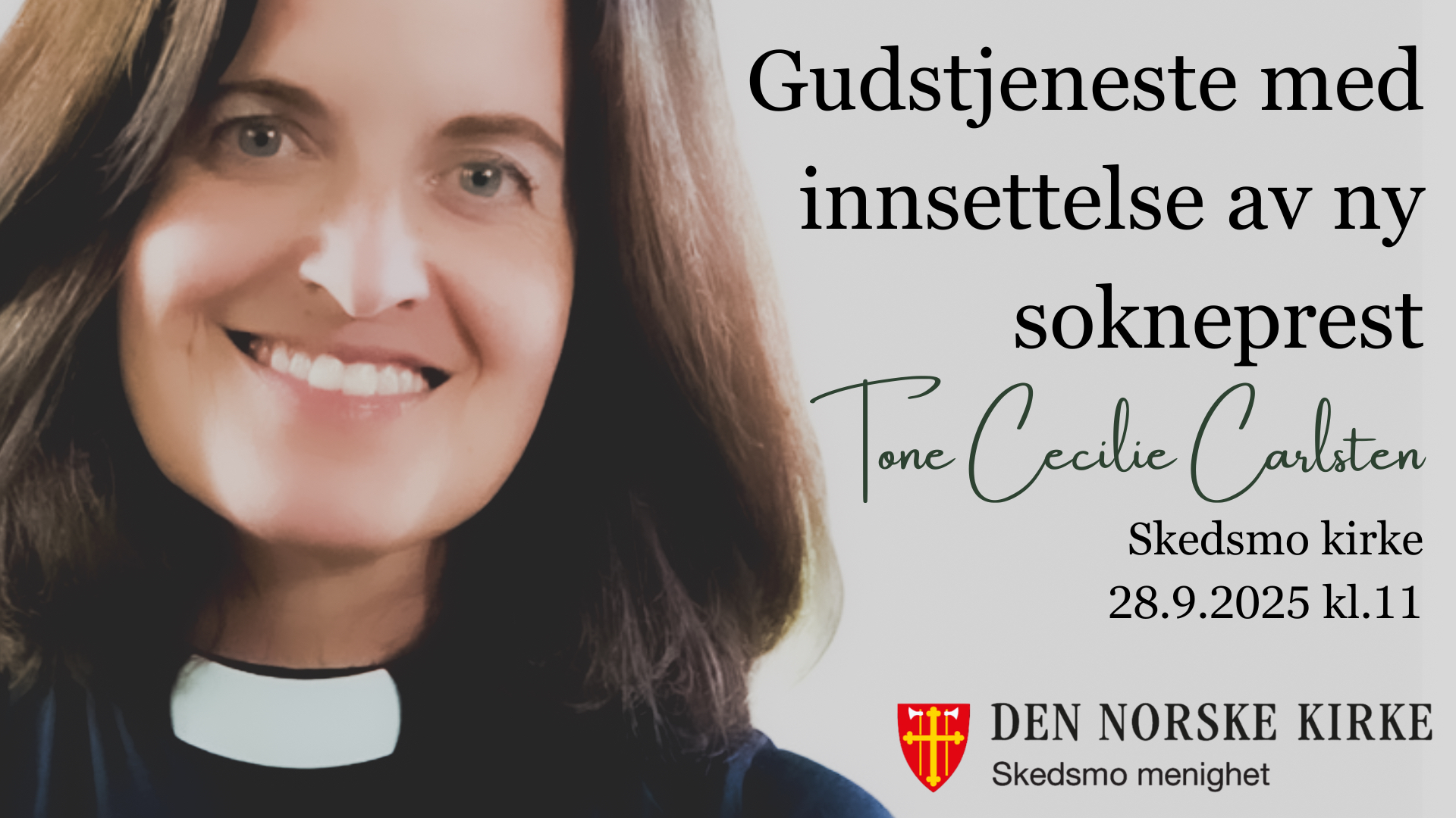 Innsettelse av ny sokneprest