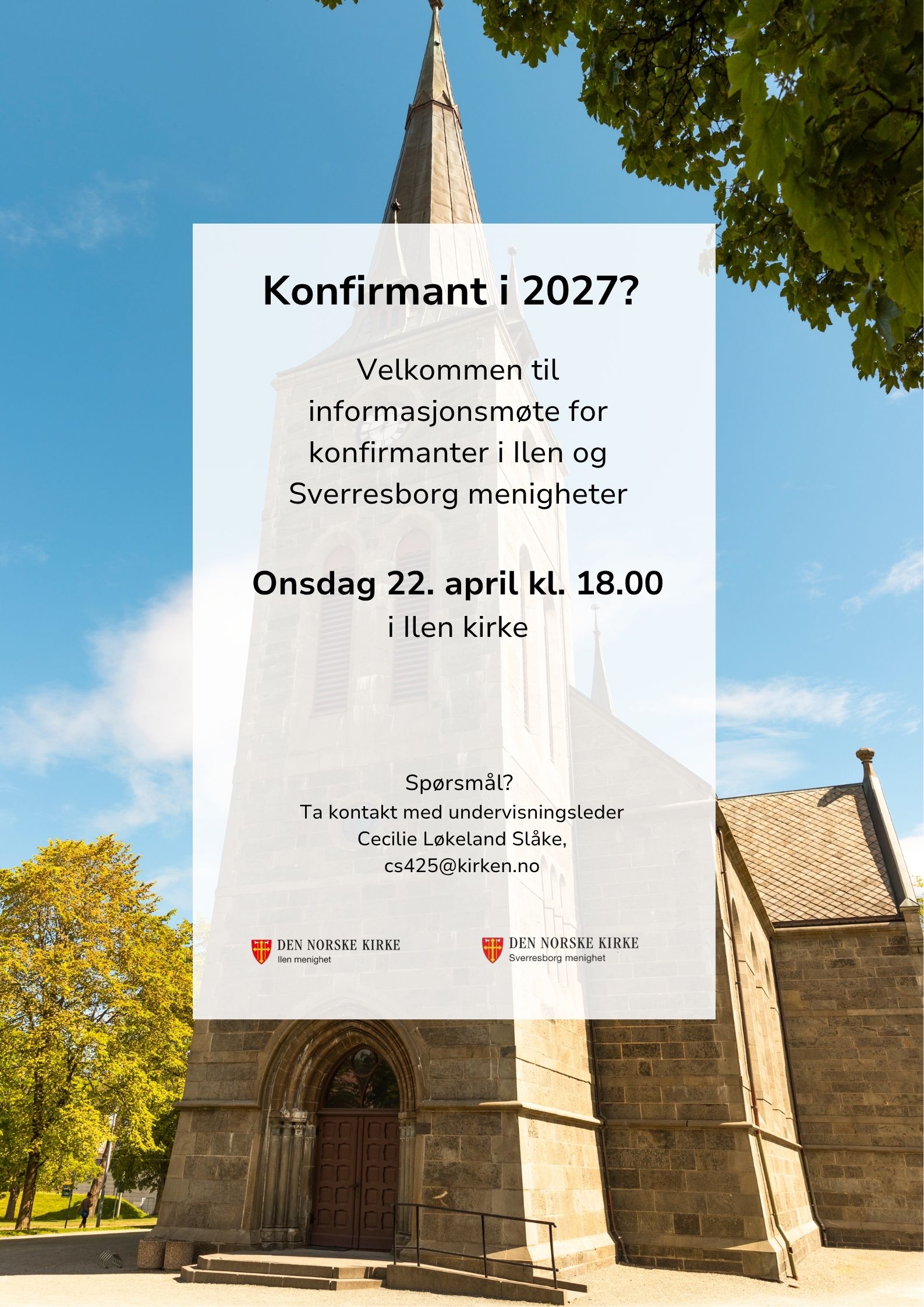 Velkommen til informasjonsmøte om konfirmasjon 2027