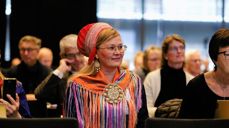 Avtroppende leder i Samisk kirkeråd, Sara Ellen Anne Eira. Foto: Den norske kirke.