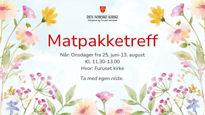 Matpakketreff i Furuset kirke - onsdager i sommer