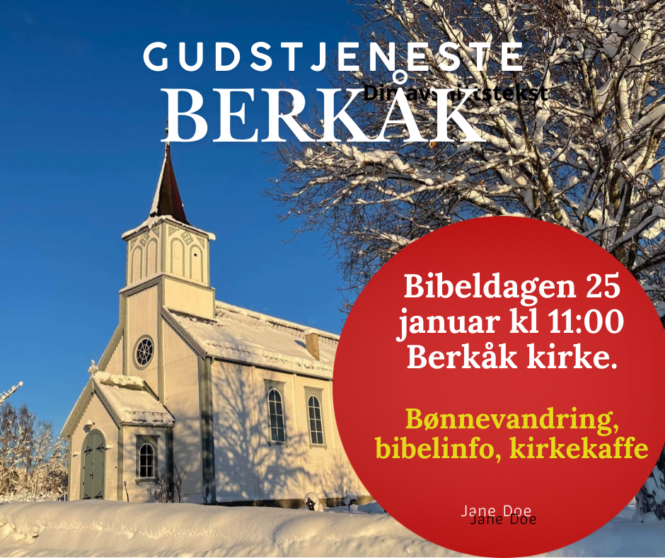 Velkommen til Gudstjeneste på Bibeldagen