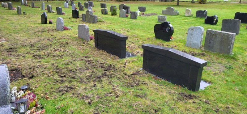 Ubudne gjester på kirkegården