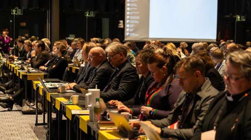 Fredsuttalelsen ble årets siste sak i Kirkemøtet 2026 (Foto: Heidi Olsen/Den norske kirke)