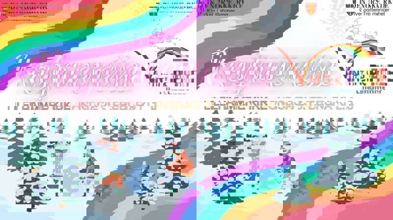 Regnbuemesse i Lillehammer kirke i forbindelse med Vinterpride 25. februar 2026 kl 18.00