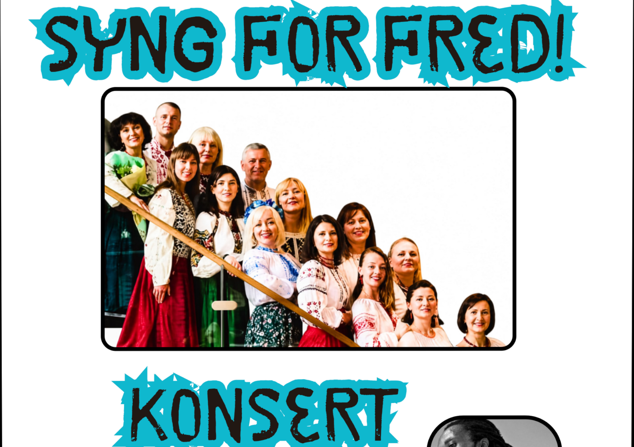 24. oktober kl. 15-16.15: Syng for fred! Konsert