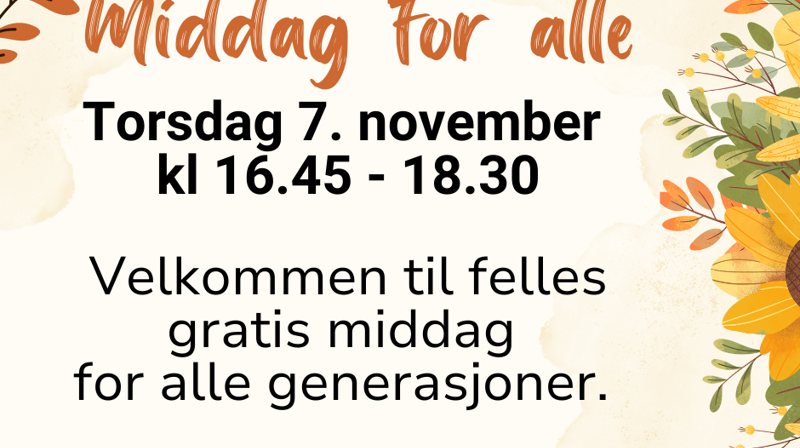 Middag for alle