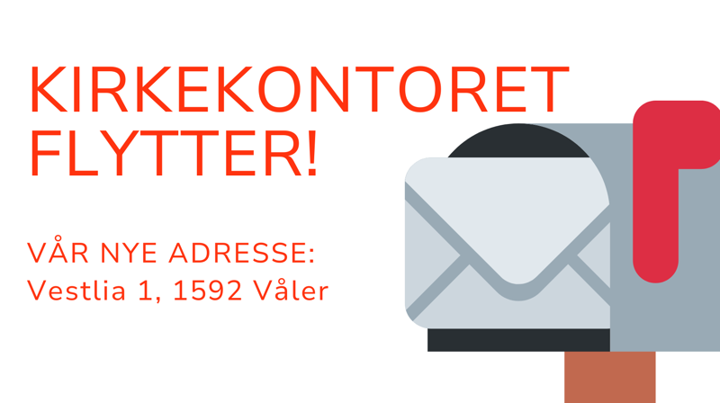 Kirkekontoret flytter!