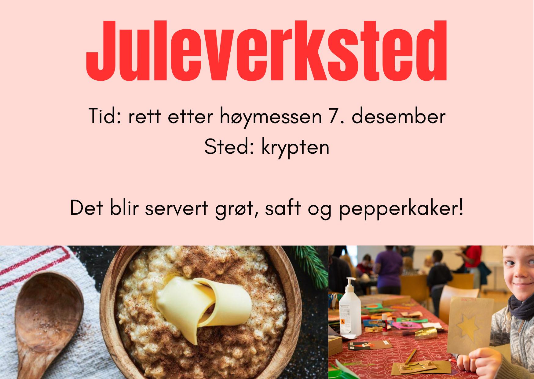 Juleverksted Søndag 7. Desember