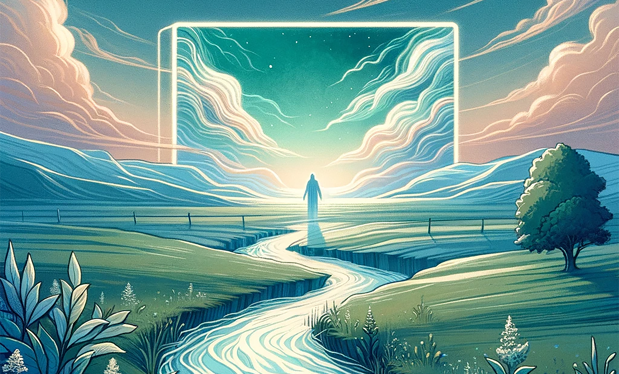 Hvordan påvirker skjermene våre trosliv? Hva er kilden til liv i en hverdag full av skjemer? Ill.: Dall-E-3