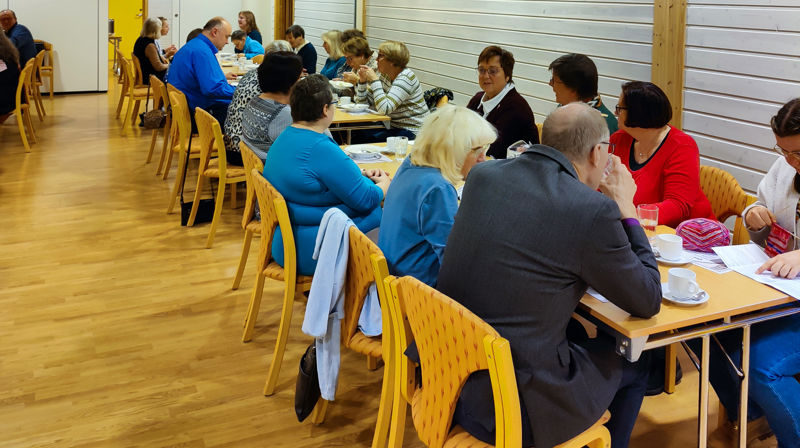 Bildet er fra kirkekaffen i september