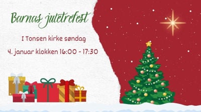 Velkommen til barnas juletrefest!