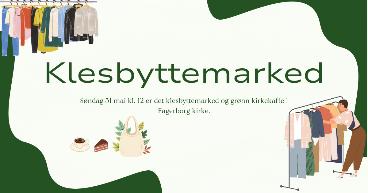 Klesbyttemarked søndag 31. mai! 👕
