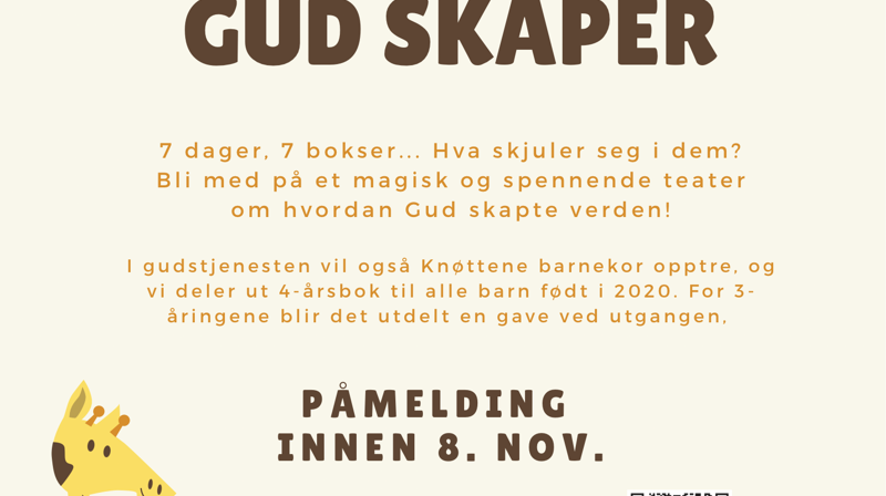 3 år: Teater for treåringer: Oi se! Gud skaper!