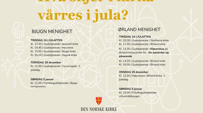 Hva skjer i kirka vårres i jula?