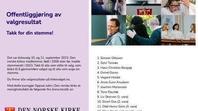 Offentliggjøring av valgresultat