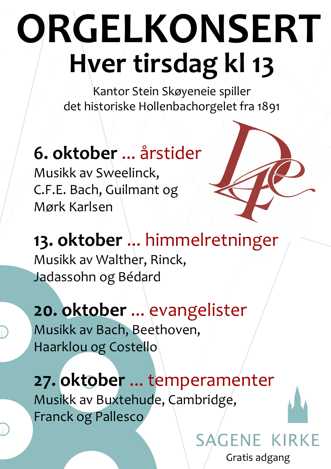 Programplakat for oktober