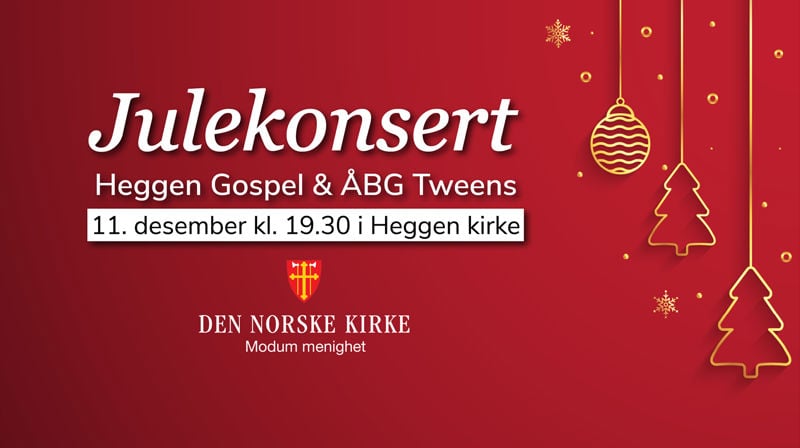 Julekonsert med Heggen Gospel og Åmot Barnegospel Tweens i Heggen kirke