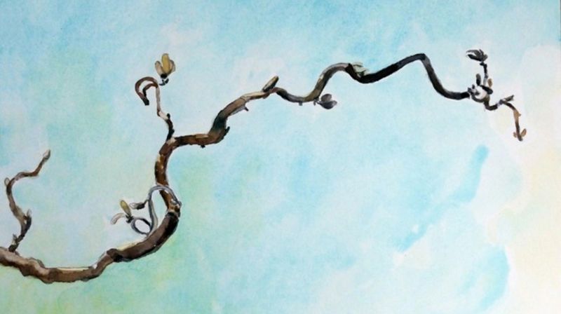 Akvarell av Marianne Gihle