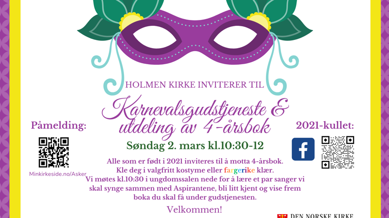 4-årsbok & Karnevalsgudstjeneste