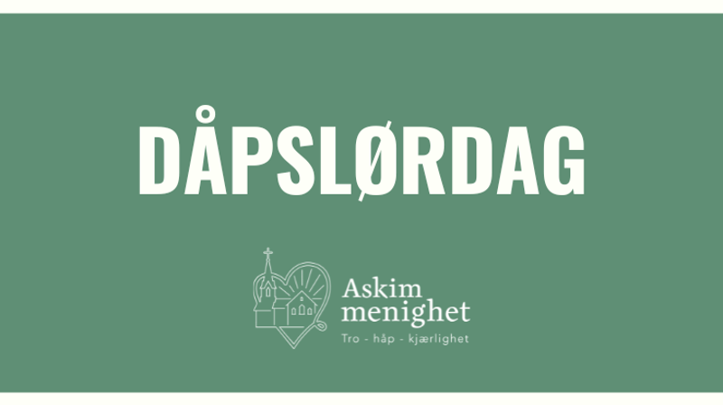 Dåpslørdager høsten 2026