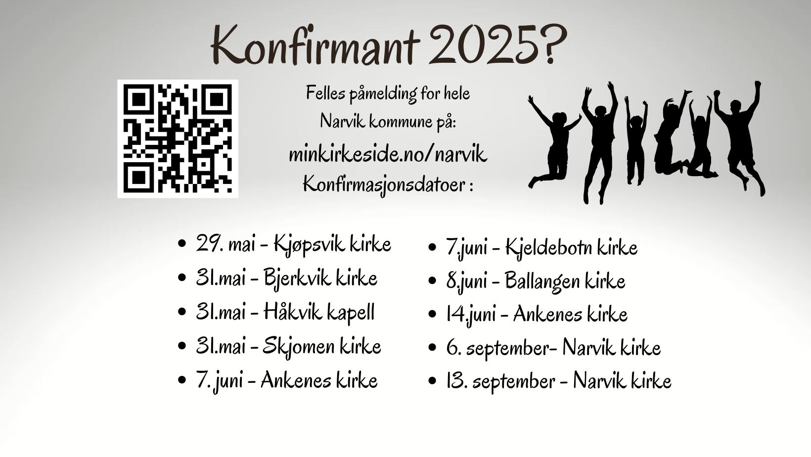 Påmelding til konfirmasjon