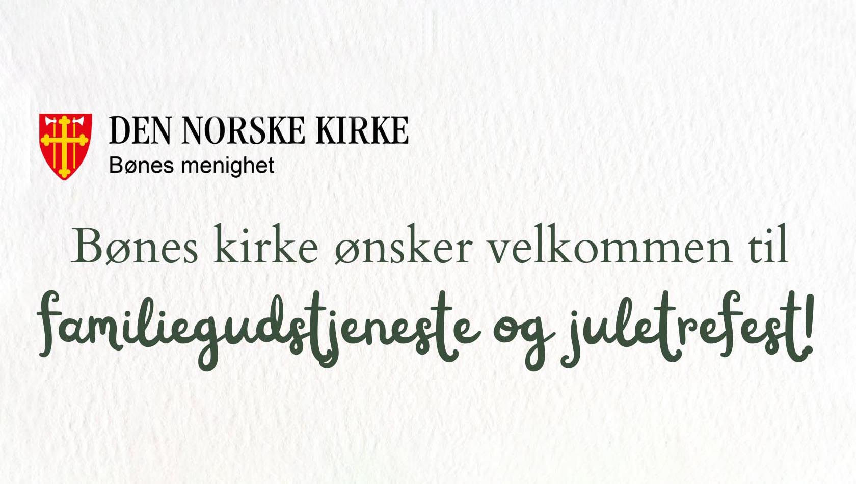 Familiegudstjeneste med juletrefest - 5. januar