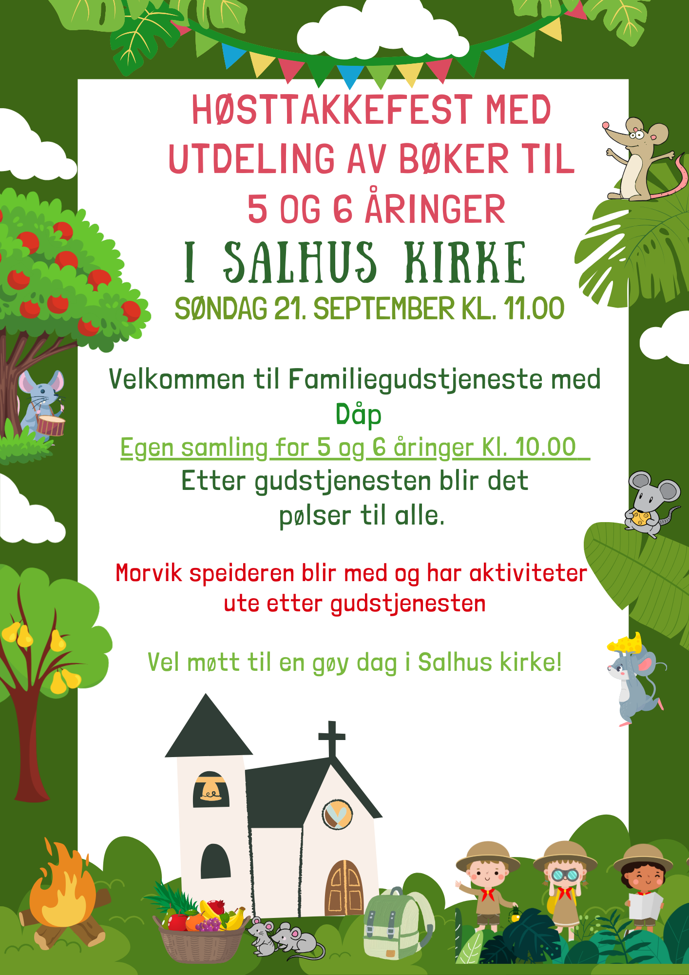 Høsttakkefest med bokutdeling