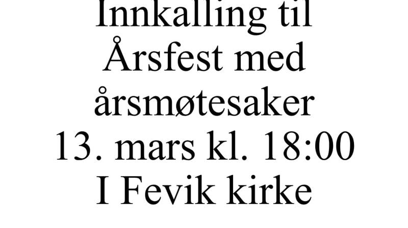 Årsfest med årsmøtesaker