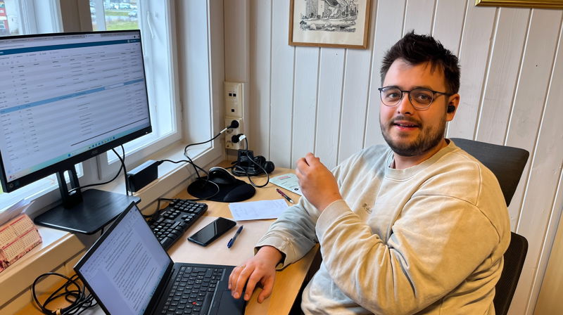 Ny kapellan i Enebakk sokn, Tobias Nevøy Wang. Foto: Kirkeverge Grete Dihle.