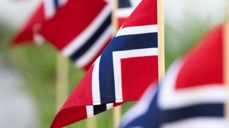 Norske flagg. Foto: Helene Moe Slinning