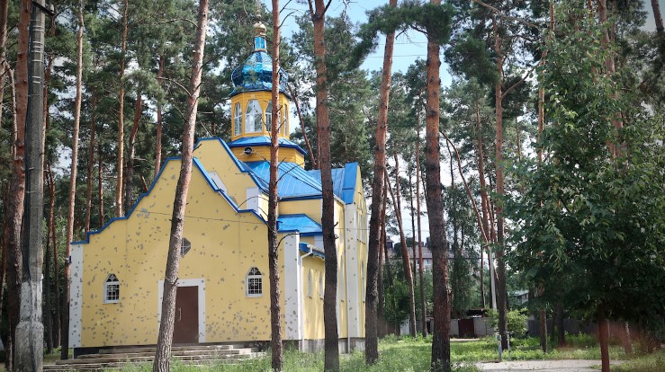 Kirke i Irpin, Ukraina. Foto: Kirkenes Verdensråd/Ivars Kupcis