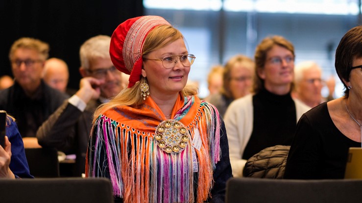 Sara Ellen Anne Eira er leder i Samisk Kirkeråd. Foto: Ole Martin Wold / Den norske kirke
