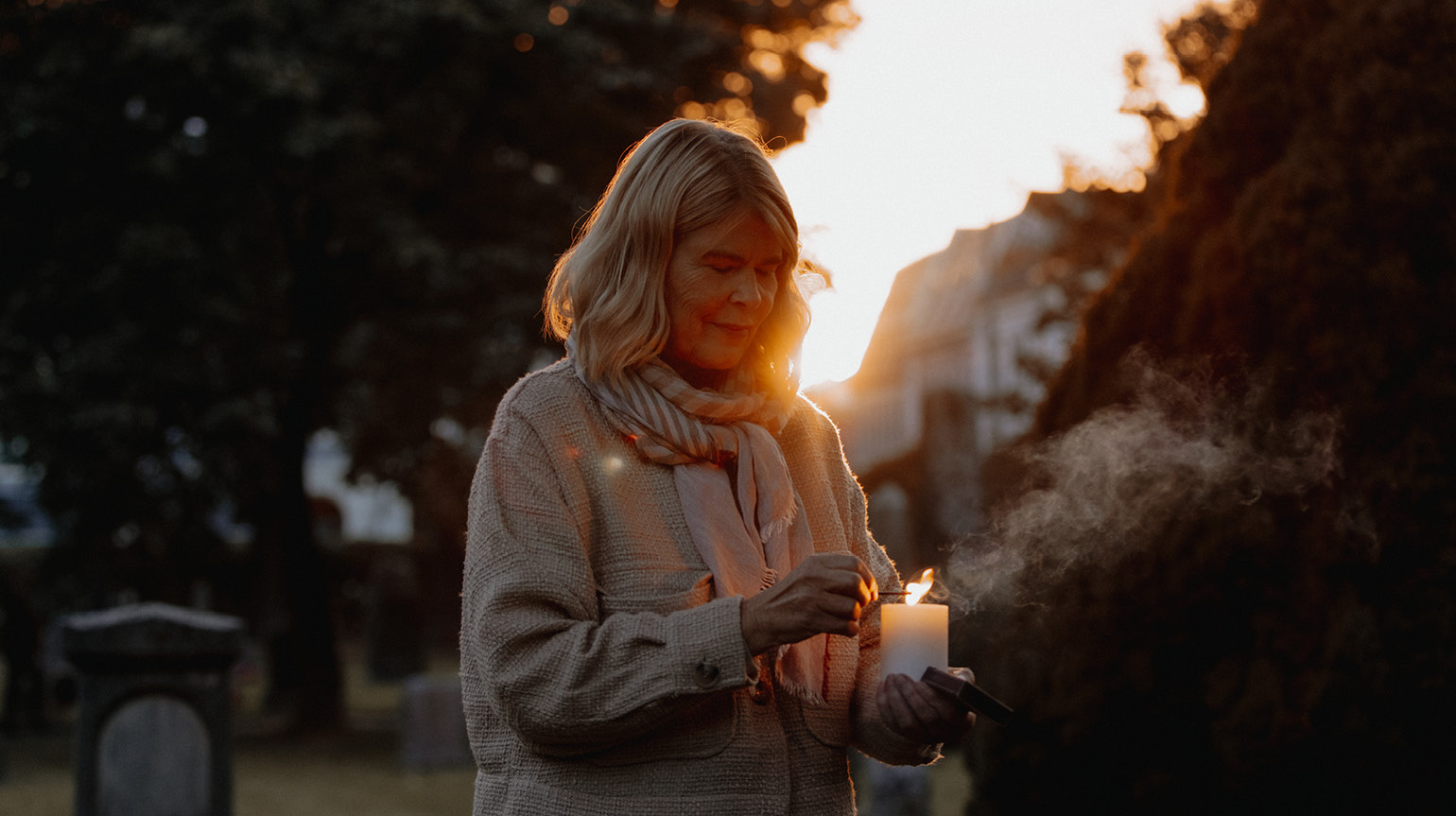 Et lys for håp eller sorg, glede eller savn? (Foto: Malin Longva)