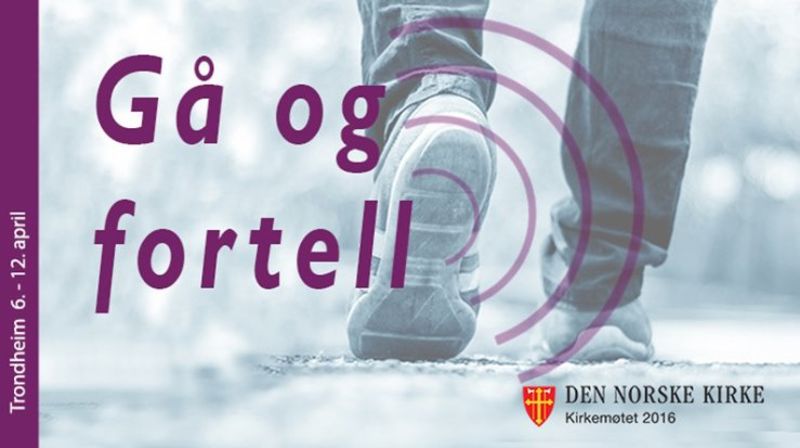 "Gå og fortell" er mottoet for kirkemøtet i Trondheim i år.