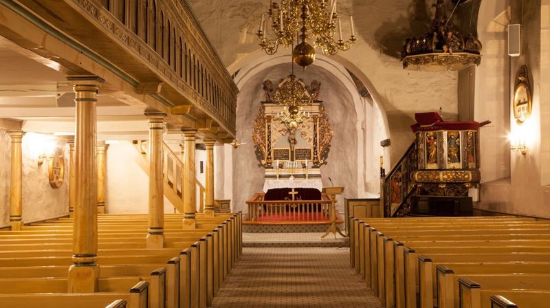 Da reformasjonen skjedde i Norge på 1500-tallet, hadde Oddernes kirke allerede eksistert i 400 år. Foto: Øystein Ramstad.