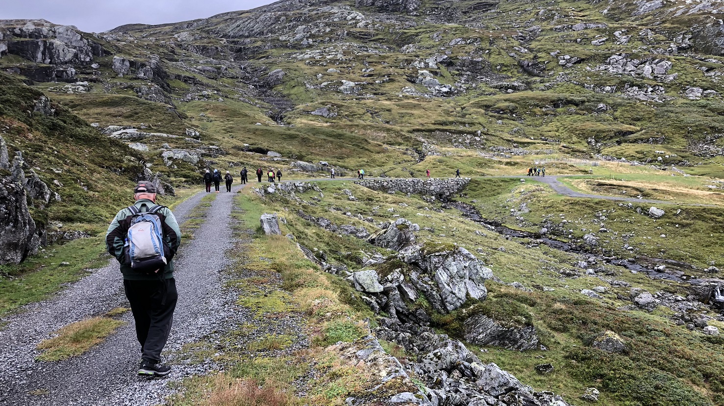 Frå pilegrimsvandringa "Vandring mot fridom". Her frå Austmannali