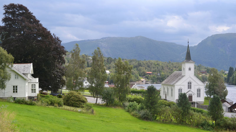 Bruvik på Osterøy er eitt av fem sokn som frå årsskiftet blir samla i Osterøy sokn.