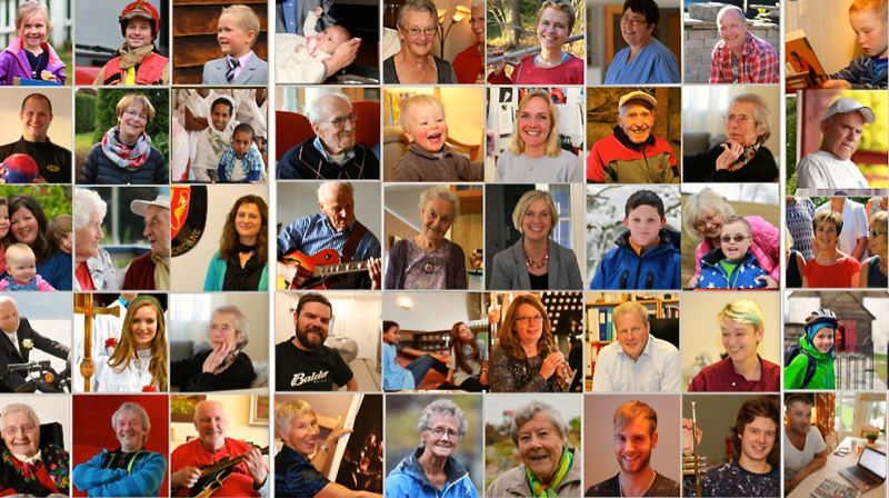 I boka Kyrkjefolk har Egon Askvik laga portrett av over hundre sokneborn. Foto: Egon Askvik.