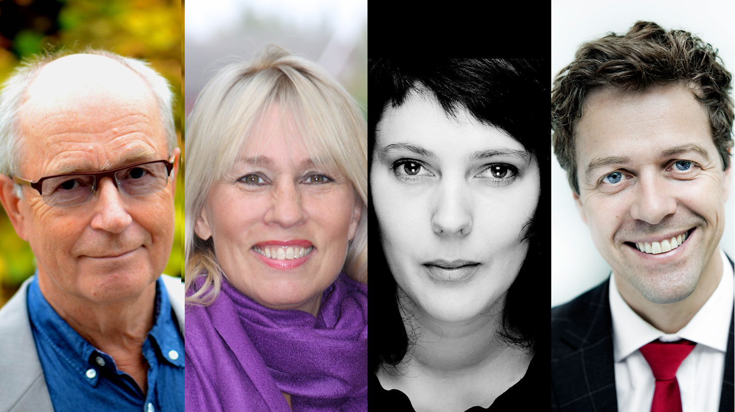 Møt Kjell Nordstokke, Gry Stålsett, Margreth Olin og Knut Arild Hareide på Bjørgvin diakonikonferanse. (Foto: Espen Utaker, Kildehuset, Agnete Brun og Signe Christine Urdal)