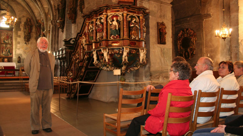 Gunnar Danbolt, her avbildet i Mariakirken i Bergen.