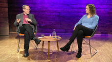 Under første På troen løs på to år, møtte biskop Halvor Nordhaug leiar i Skeivt kristent nettverk, Elisabeth Meling (foto: Ragna Sofie Grung Moe)