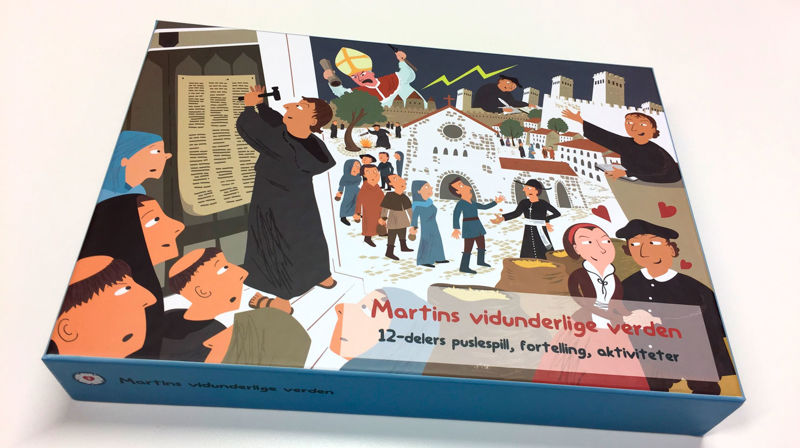 Aktivitetsboks med spennande innhald for born.