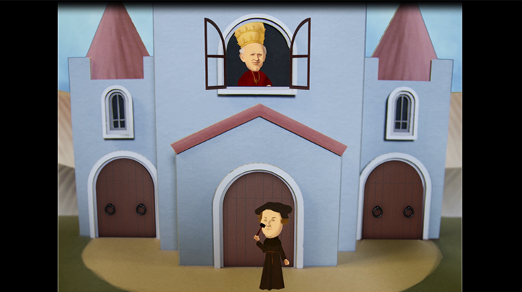 Frå vignetten som introduserer vekas tese på tårnet til Johanneskirken (Design: Studentar ved Institutt for design ved fakultetet for kunst, musikk og design, UiB)