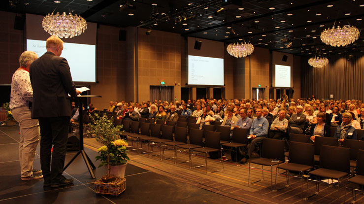 Vi ventar over 400 deltakarar på Stiftsdagane 2022. Foto frå stiftsdagane i 2017. 