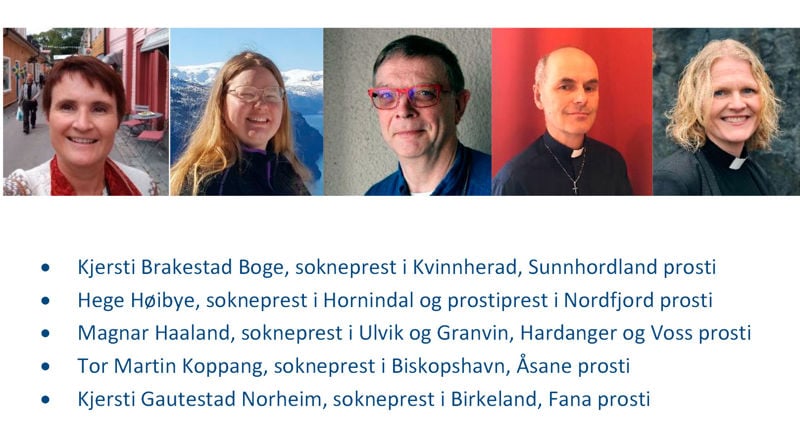 Fem geistlege kandidatar til bispedømerådsvalet