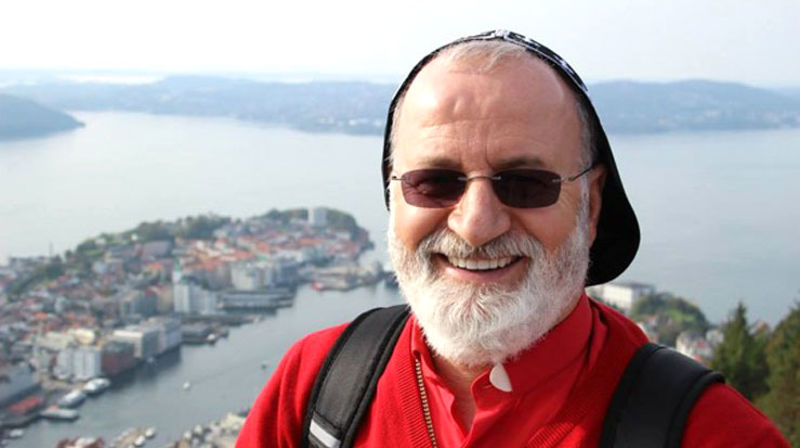 Biskop Saliba Özmen på Fløyen i Bergen. Alle foto: Stefanusalliansen