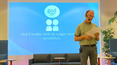 Karl Dag Bærug delte av mange års erfaring frå samtalar hos Kirkens SOS