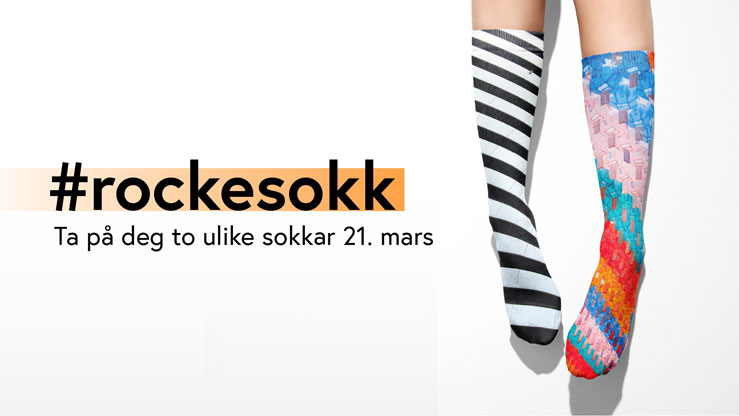 Mandag 21. mars kan du markera verdsdagen for Downs syndrom ved å ta på deg to ulike sokkar.