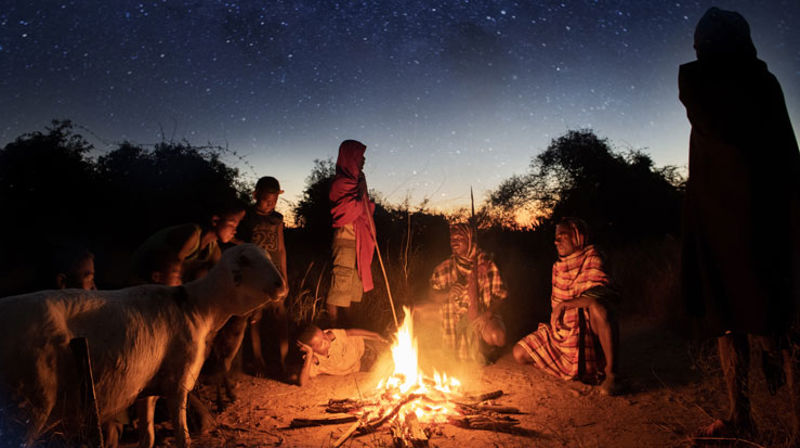 Dette biletet finn ein også i det litterære juleheftet «I de dager» som NMS gir ut. Foto: Pierrot Men